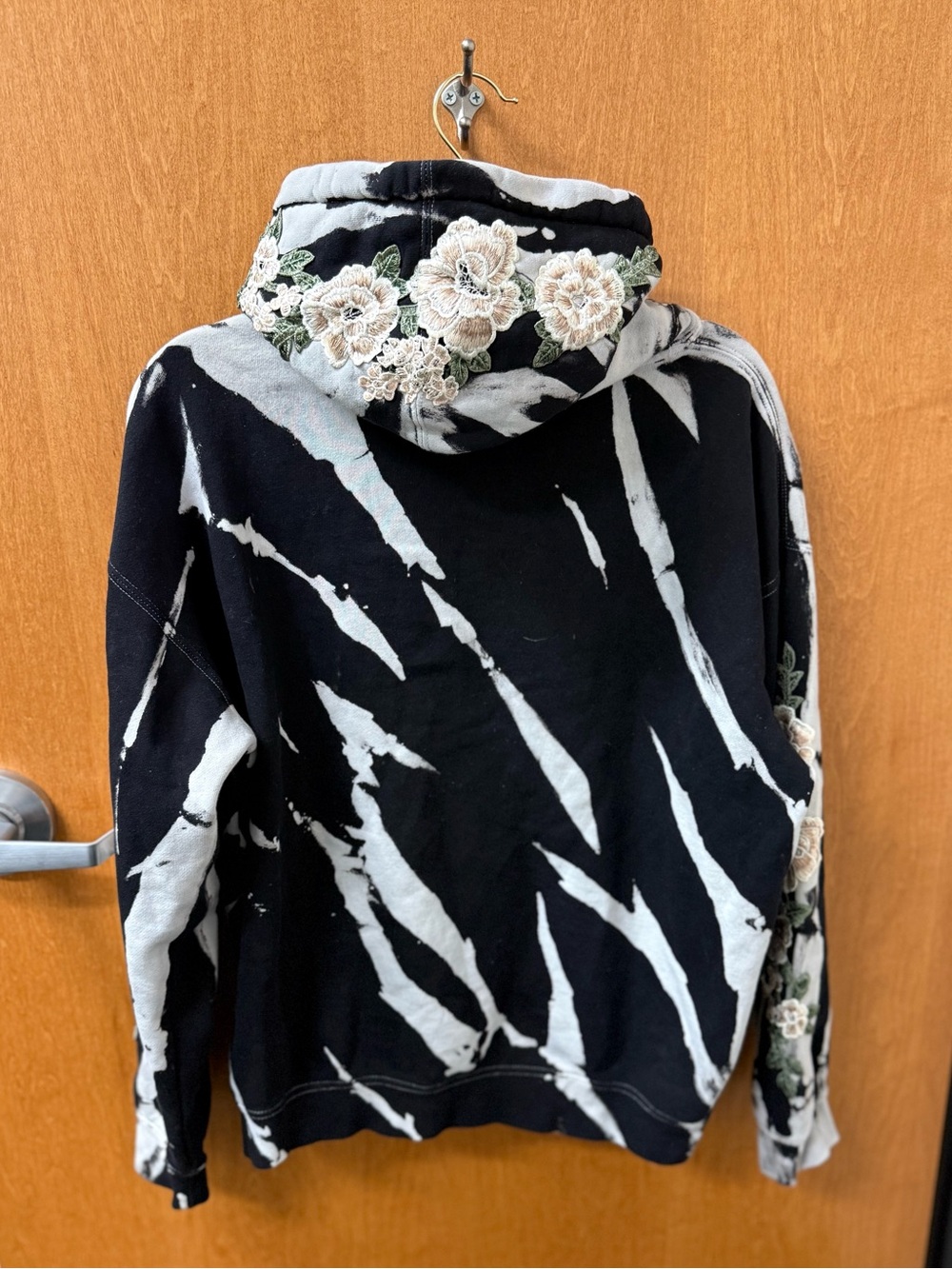 Civil Regime White Roses Hoodie in Dark Pines Wash